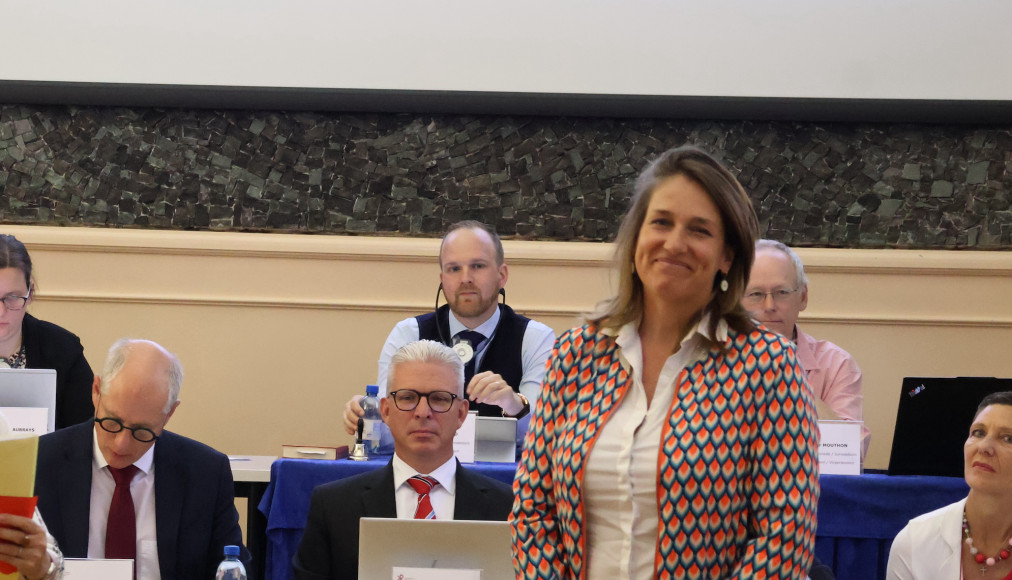 Sylvie Luginbühl lors de son élection ce 3 mai 2025 / DR