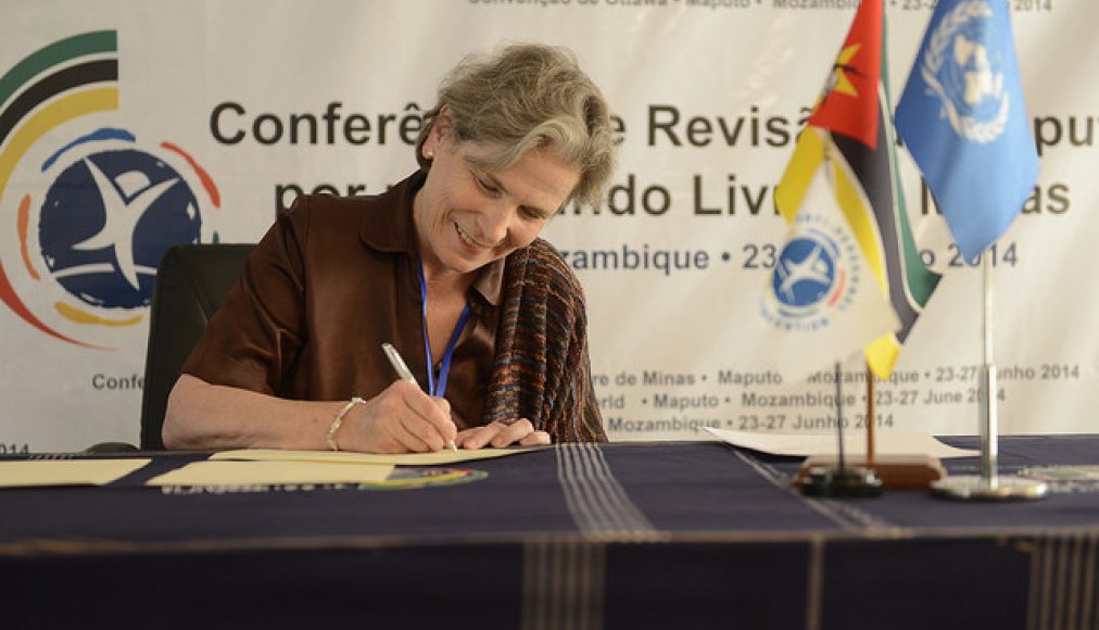 Christine Beerli en 2014, alors vice-présidente du Comité international de la Croix-Rouge. Christine Beerli en 2014, alors vice-présidente du Comité international de la Croix-Rouge. / CC(by nc nd) Anti-Personnel Mine Ban Convention