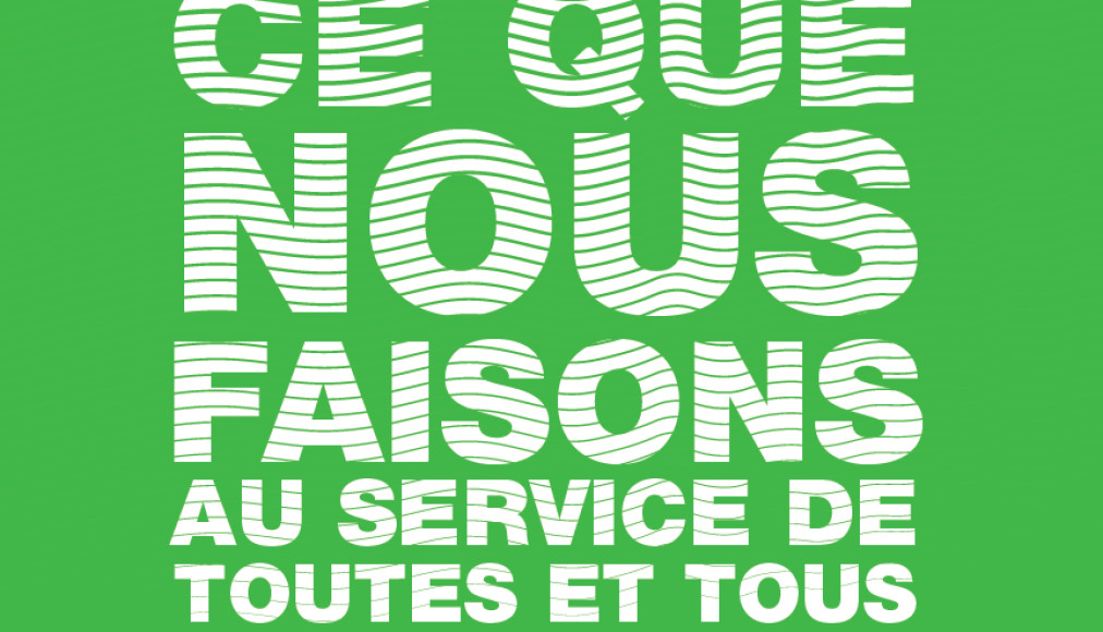 Ce que nous faisons au service de toutes et tous. © OIC – EERV Ce que nous faisons au service de toutes et tous. © OIC – EERV