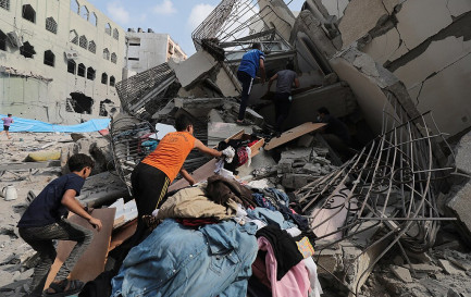 La Bande de Gaza, octobre 2023 / ©Palestinian News &amp; Information Agency (Wafa), APAimages, CC BY-SA 3.0 Wikimedia Commons